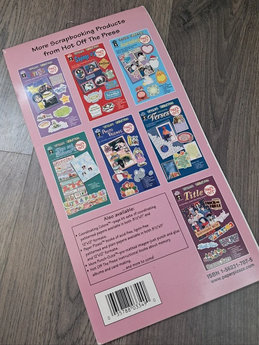 Sayings #3 Hot Off The Press Paper Pizazz Punch Outs Scrapbooking Craft